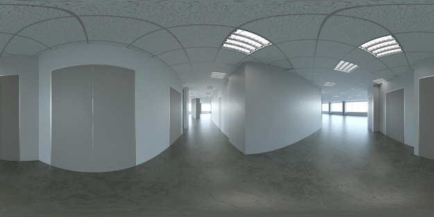 panorama esférico del renderizado de ilustración 3D interior