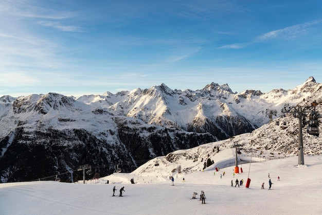 Panorama de la estación de esquí austriaca de Ischgl