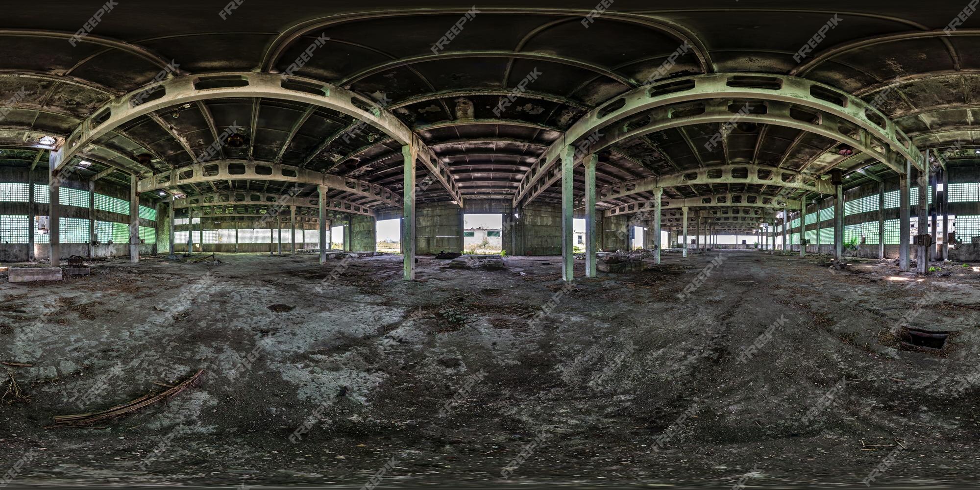 panorama hdri 360 completo sem costura fora de casa de concreto de férias  ou casas de