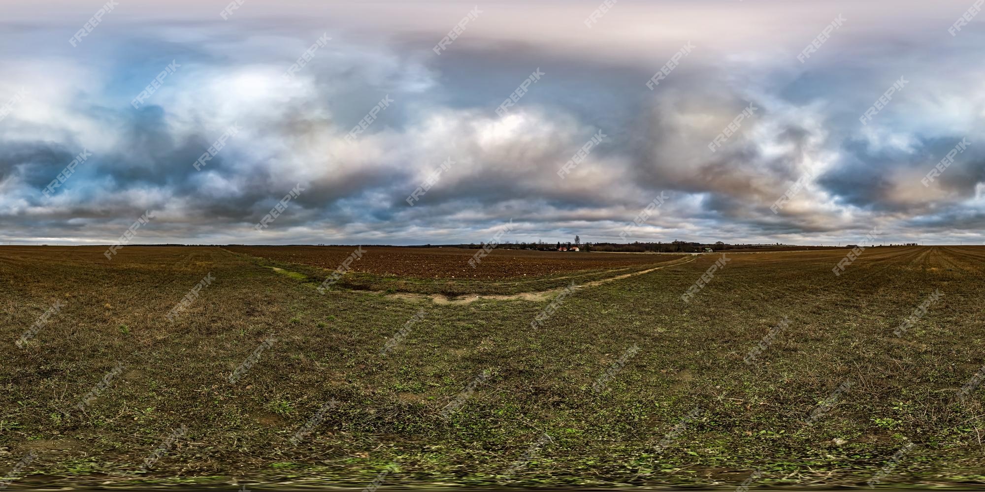 céu azul com nuvens. panorama hdri sem costura visão de ângulo de 360 graus  com zênite