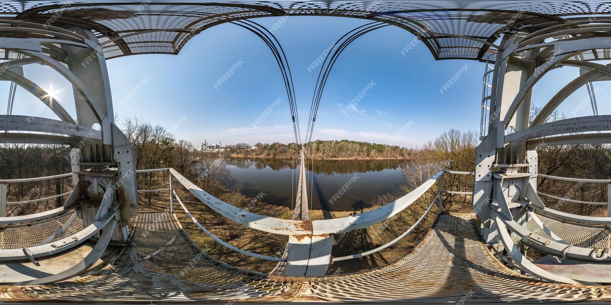 panorama hdri 360 completo sem costura fora de casa de concreto de férias  ou casas de