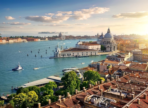 Panorama-Luftbild von Venedig vom San Marco Campanile