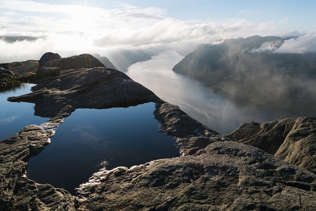 Panorama de Lysefjord, Noruega