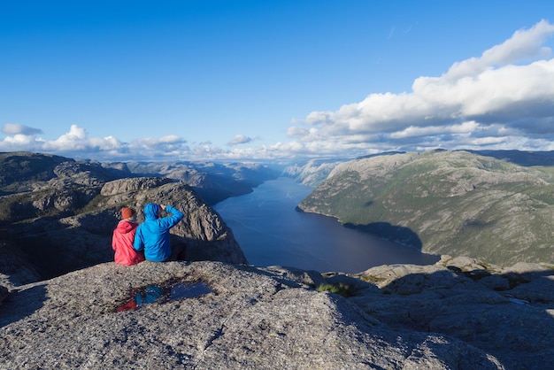 Panorama de Lysefjord Noruega