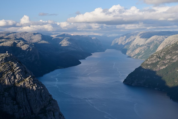 Panorama de Lysefjord Noruega