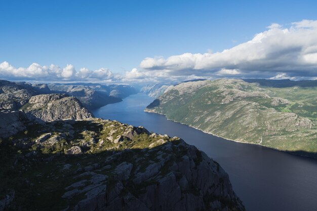 Panorama de Lysefjord Noruega