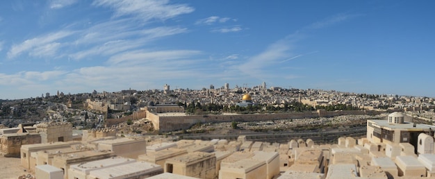 Panorama del Monte del Templo en Jerusalén