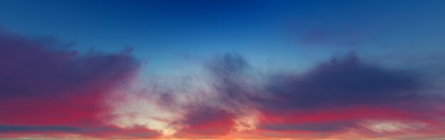 panorama de nubes.