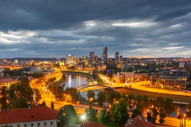 Panorama Nuevo Centro de Vilnius Lituania