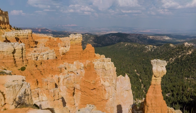 Panorama del paisaje de verano en el Parque Nacional Zion Canyon Utah