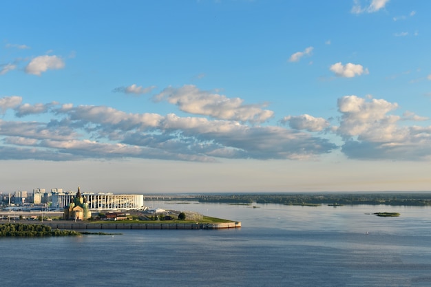 Panorama del paseo marítimo de Nizhny Novgorod