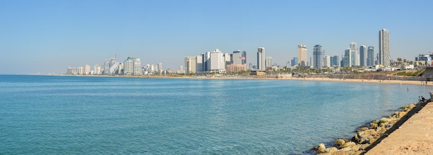 Panorama del paseo marítimo de Tel Aviv