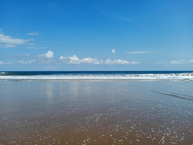 Foto panorama de la playa del desierto