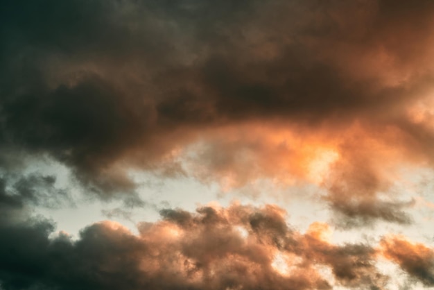 Panorama Sonnenuntergang Himmel und Wolkenhintergrund