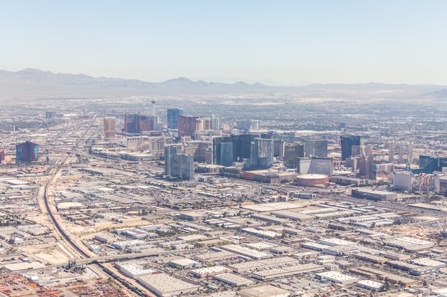 Panorama von Las Vegas, Nevada, USA tagsüber