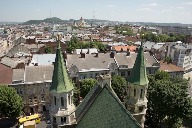 Panorama von Lemberg von der Kathedrale der Heiligen Elisabeth