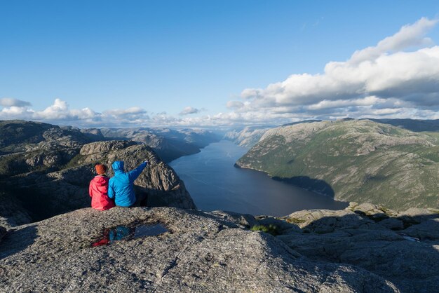 Panorama von Lysefjord Norwegen