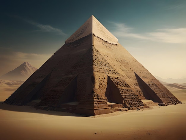 Panoramaansicht der großen Pyramide von Giza in Ägypten