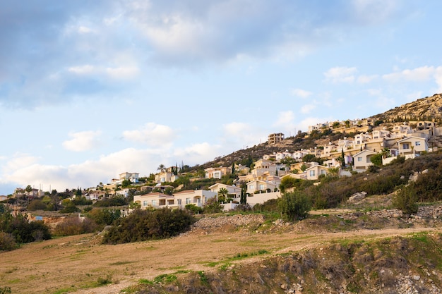 Panoramablick auf das Dorf in Zypern.