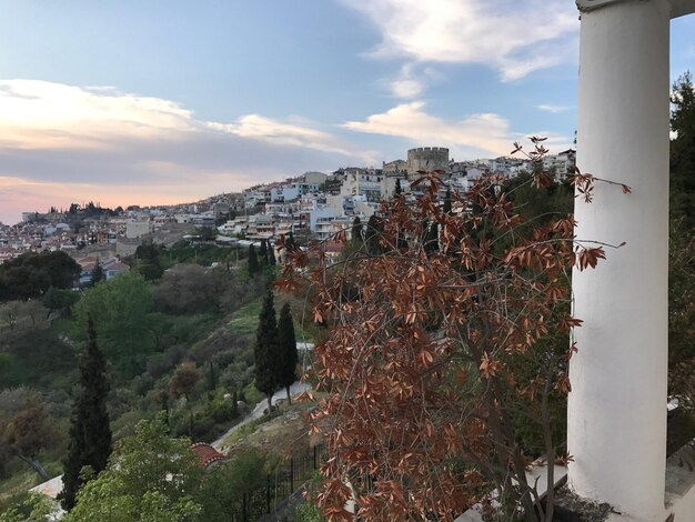 Foto panoramablick auf das stadtbild gegen den himmel