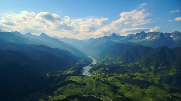 Panoramablick auf den Bachalpsee in der Schweiz Majestic Autumn Scene of the Swiss Alps Grindelwald Bernese Oberland Europa Schönheit der Natur Konzept Hintergrund