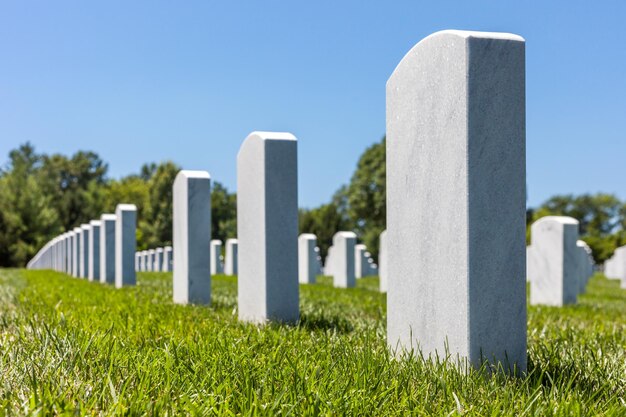 Foto panoramablick auf den friedhof gegen den himmel