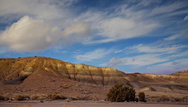 Panoramablick auf den roten Felsen im Norden von New Mexico