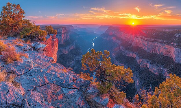 Foto panoramablick auf die klippe