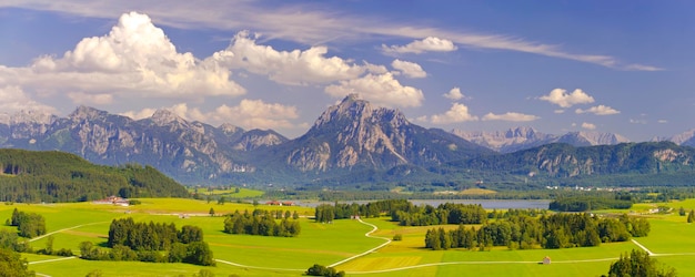 Foto panoramablick auf die landschaft gegen den himmel