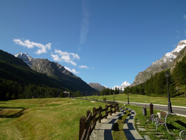 Foto panoramablick auf die landschaft gegen den himmel