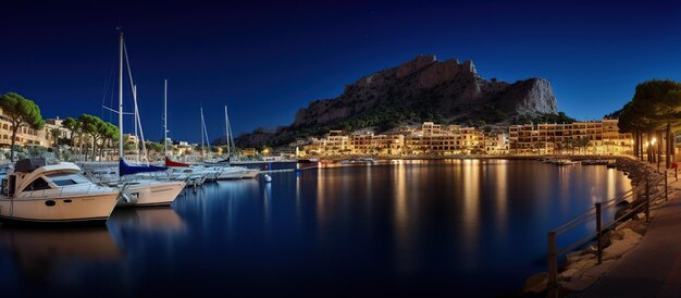 Foto panoramablick auf die stadt am strand