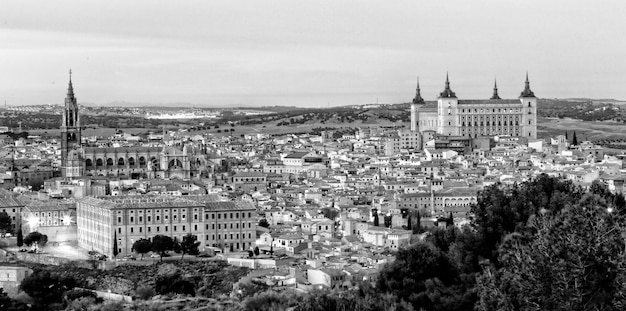 Panoramablick auf die Stadt Toledo Spanien