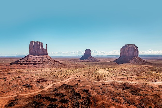 Foto panoramablick auf felsformationen gegen den himmel