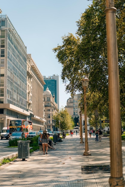 Panoramablick auf Gebäude rund um die Plaza de Mayo Buenos Aires Argentinien 2. März 2024