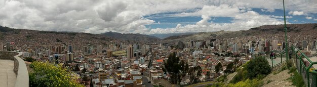 Panoramablick auf La Paz La Paz ist die höchstgelegene Hauptstadt der Welt