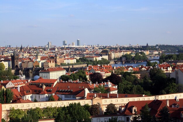 Foto panoramablick auf prag