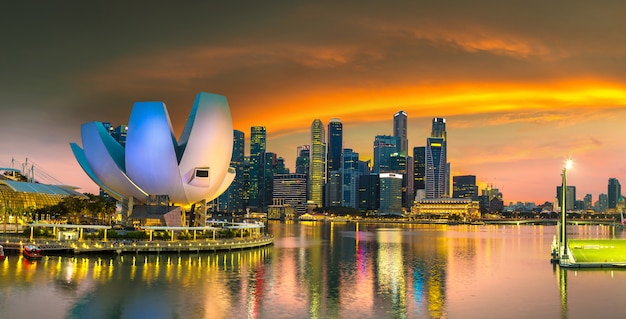 Panoramablick auf Singapur