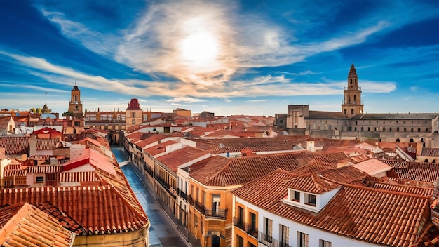 Panoramablick auf Teruel am Tag