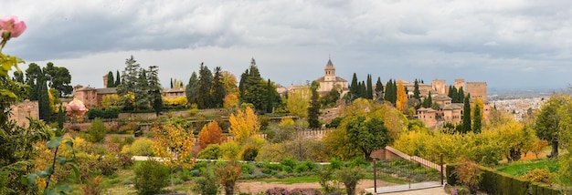 Panorámica de la Alhambra de Granada