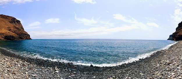 Panorámica de la playa de la Guancha en la Gomera