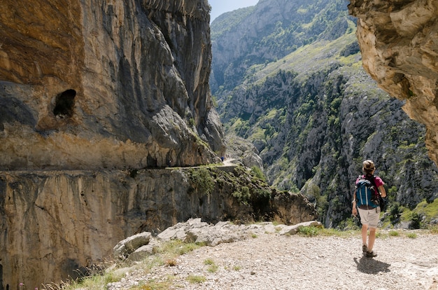 Foto panorámica de la ruta de cares.