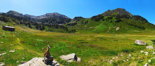 Panoramica del valle de Siscaro en verano