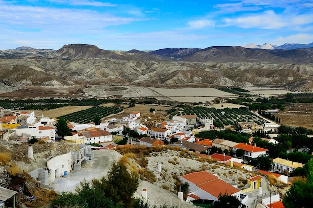 Panorámica de la villa rural dehesas de guadix granada