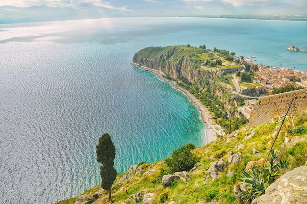 Panoramische Ansicht von Nafplio Griechenland