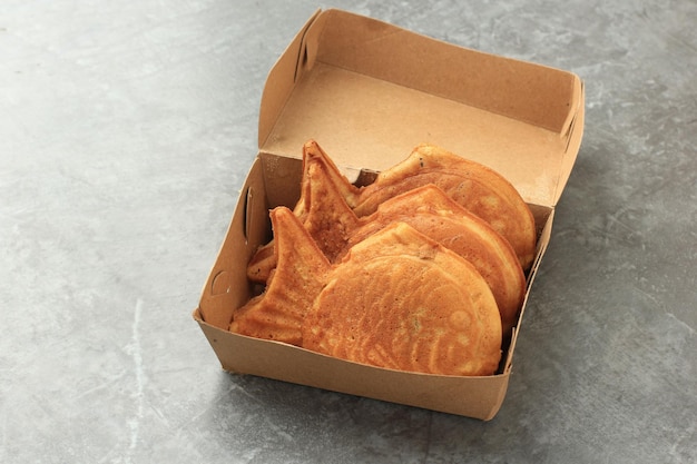 Panqueca Taiyaki em Forma de Peixe com Recheio de Feijão Vermelho