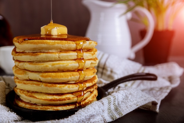 Panqueque un delicioso jarabe de desayuno.