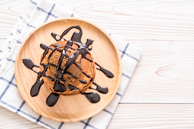 Panqueques Con Helado De Chocolate