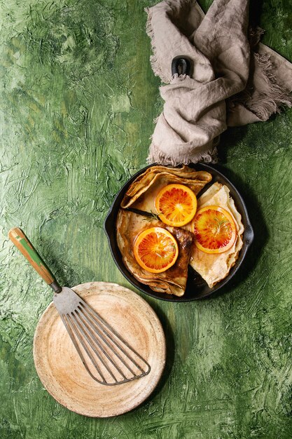 Panqueques Con Naranjas Sangrientas