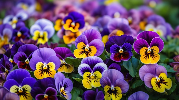 Pansy Blumen hochwertiges Bild im Garten