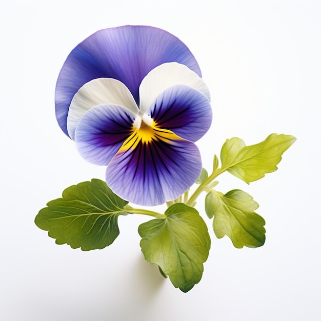 Pansy com fundo branco ultra hd de alta qualidade